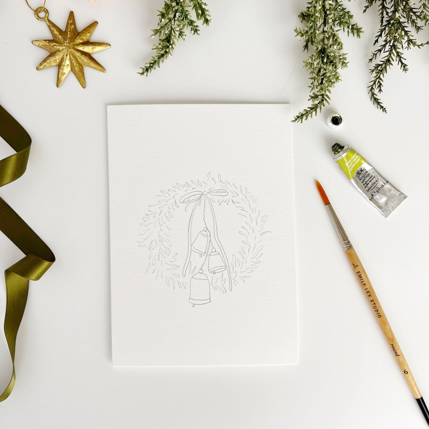 Paint-Your-Own Christmas Card Set