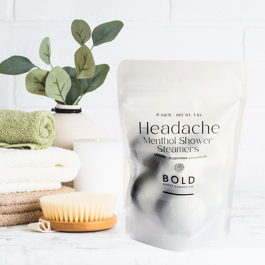 Headache Lavender + Peppermint Menthol Shower Steamers