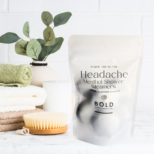 Headache Lavender + Peppermint Menthol Shower Steamers