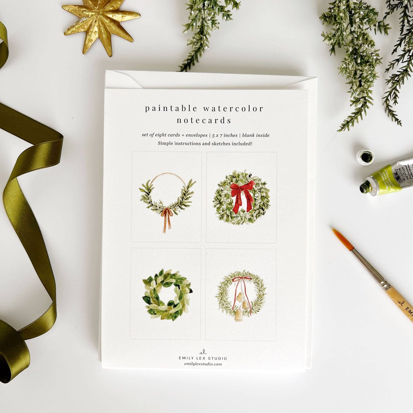 Paint-Your-Own Christmas Card Set