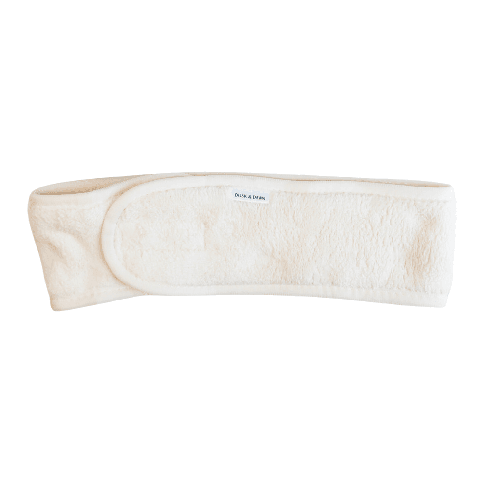 Beige headband on a white background