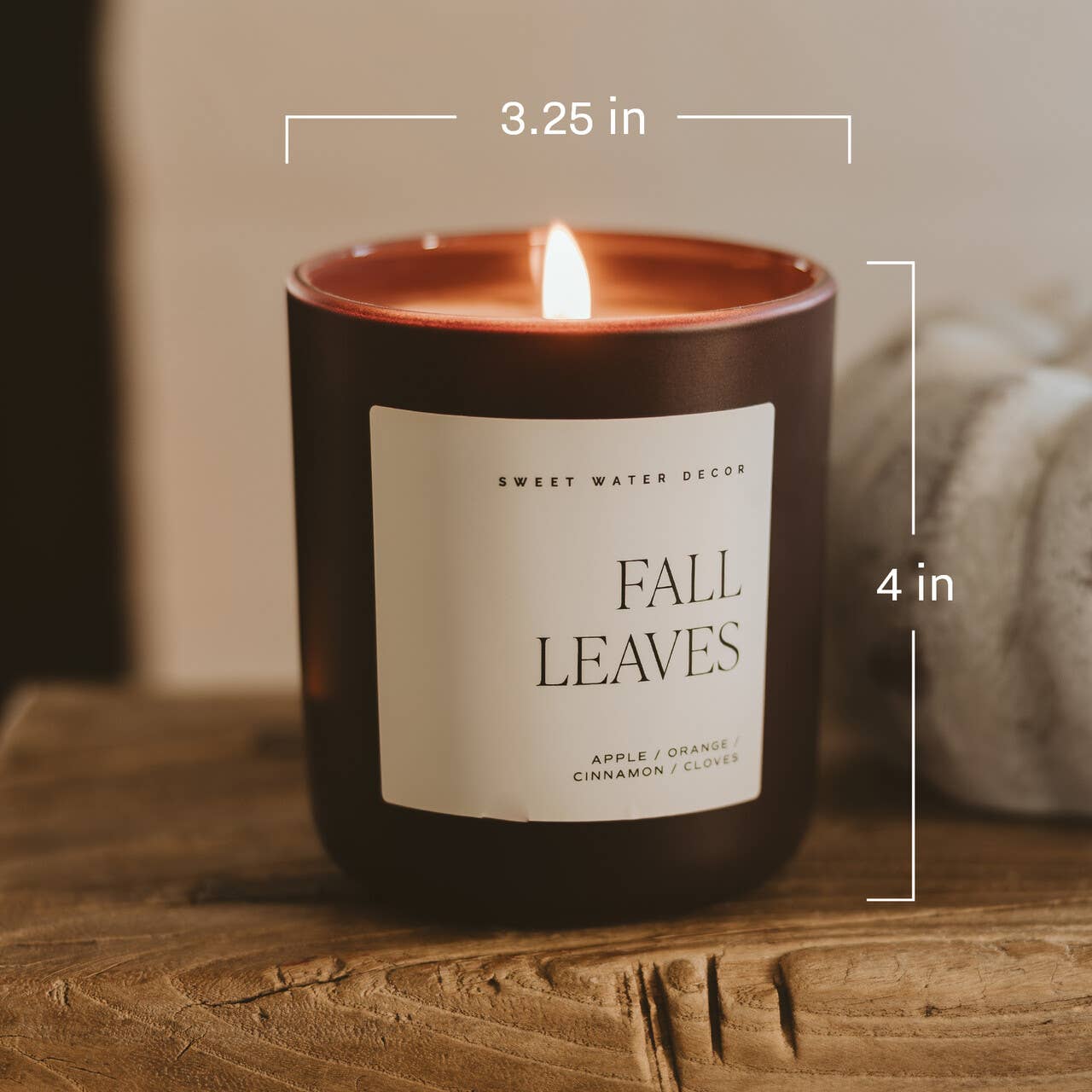 Cozy Season Soy Candle – 15oz Warm Woods, Spice & Citrus Fall to Winter Scent