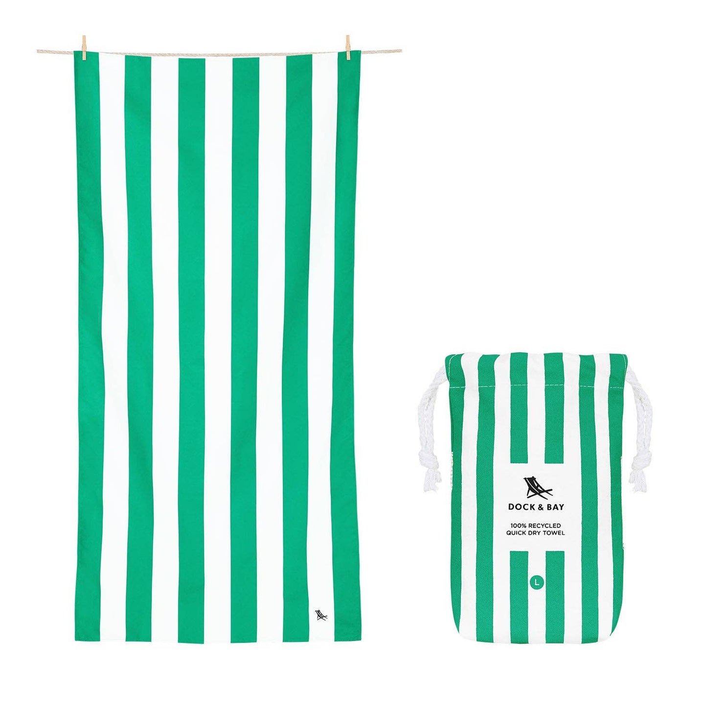 Dock & Bay Quick Dry Towels | Cabana | Cancun Green