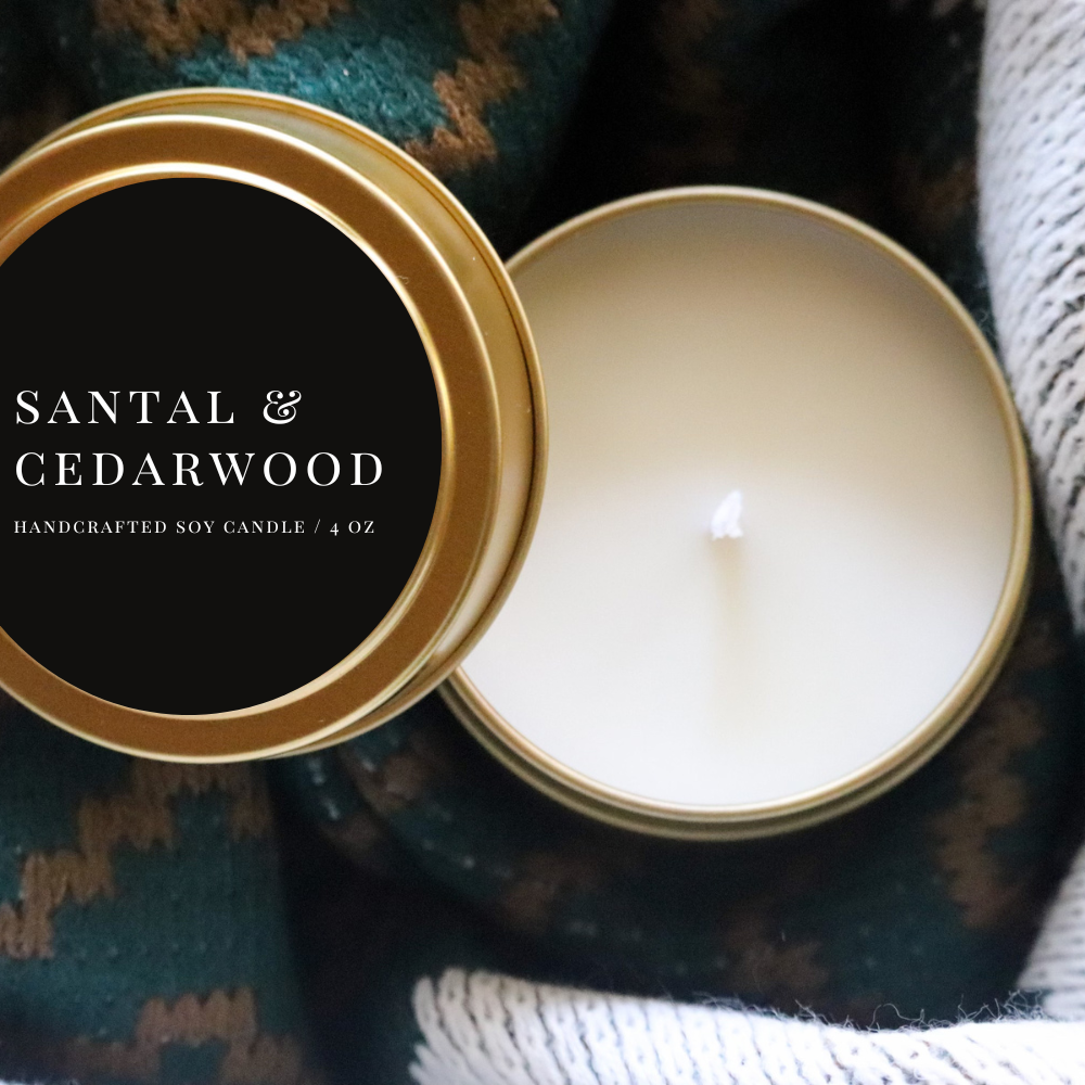 🕯️ 4 oz Travel Candle – Benjamin Soap Co.