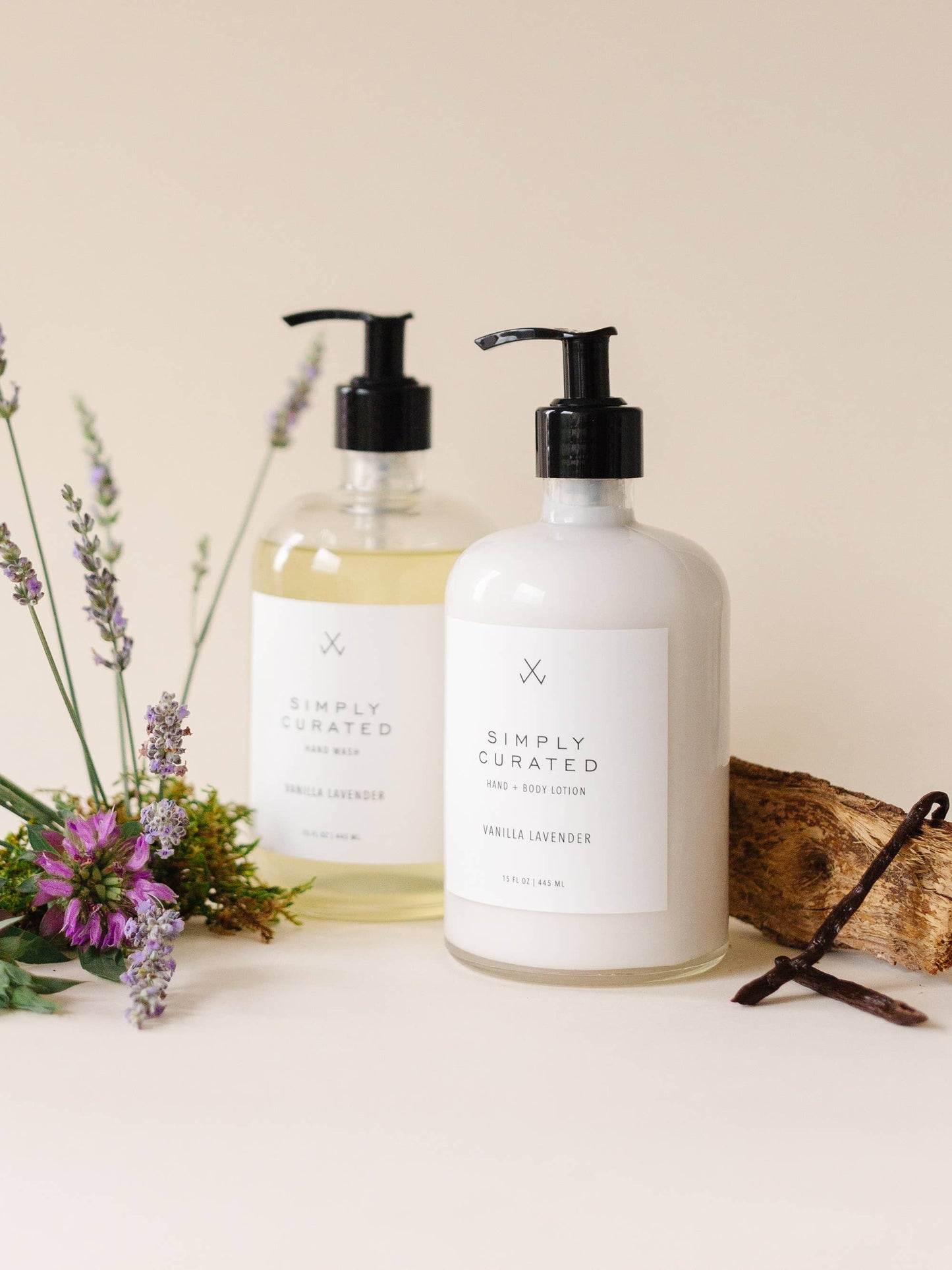 Simply Curated | Vanilla Lavender Hand Wash + Lotion Set