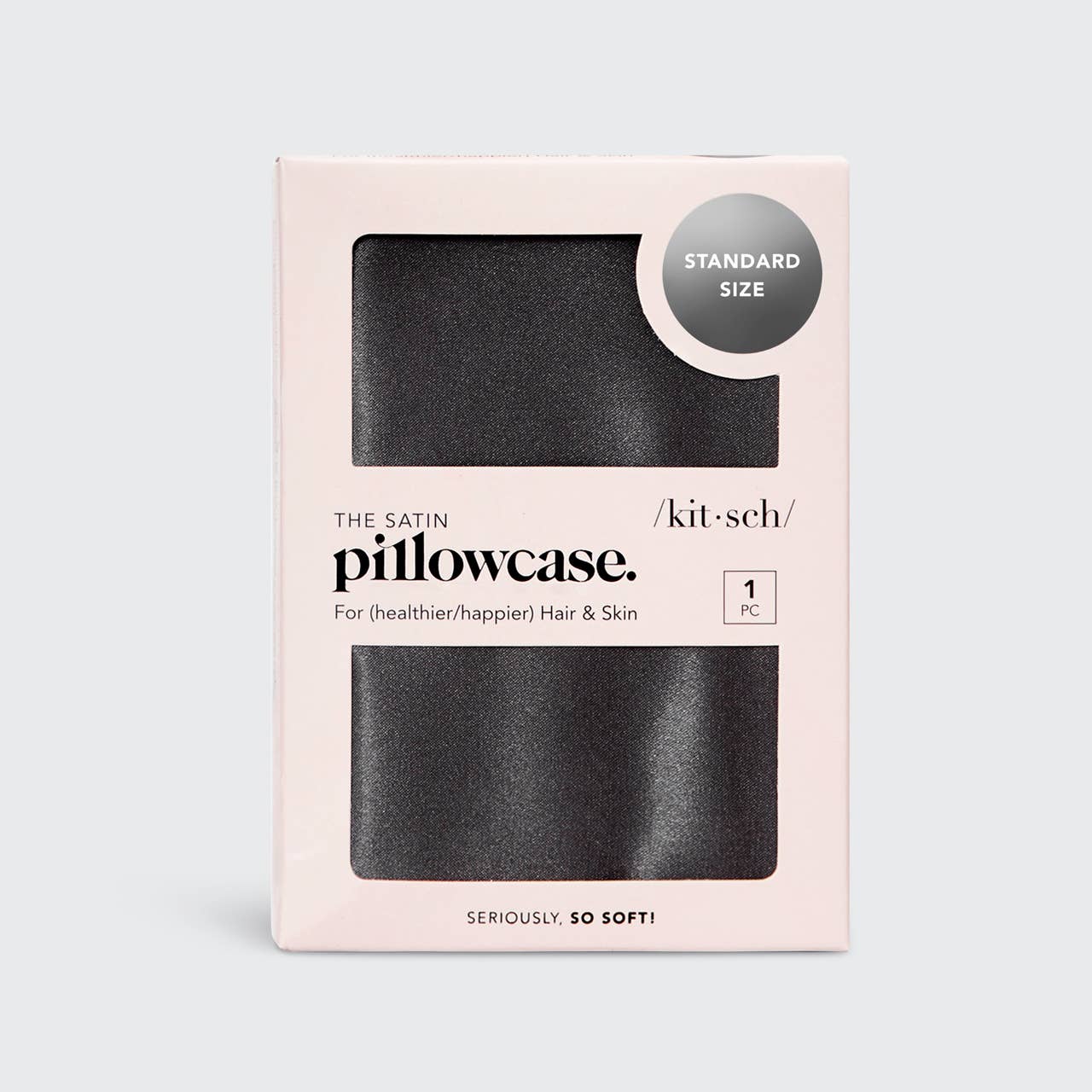 Satin Pillowcase Standard | Charcoal