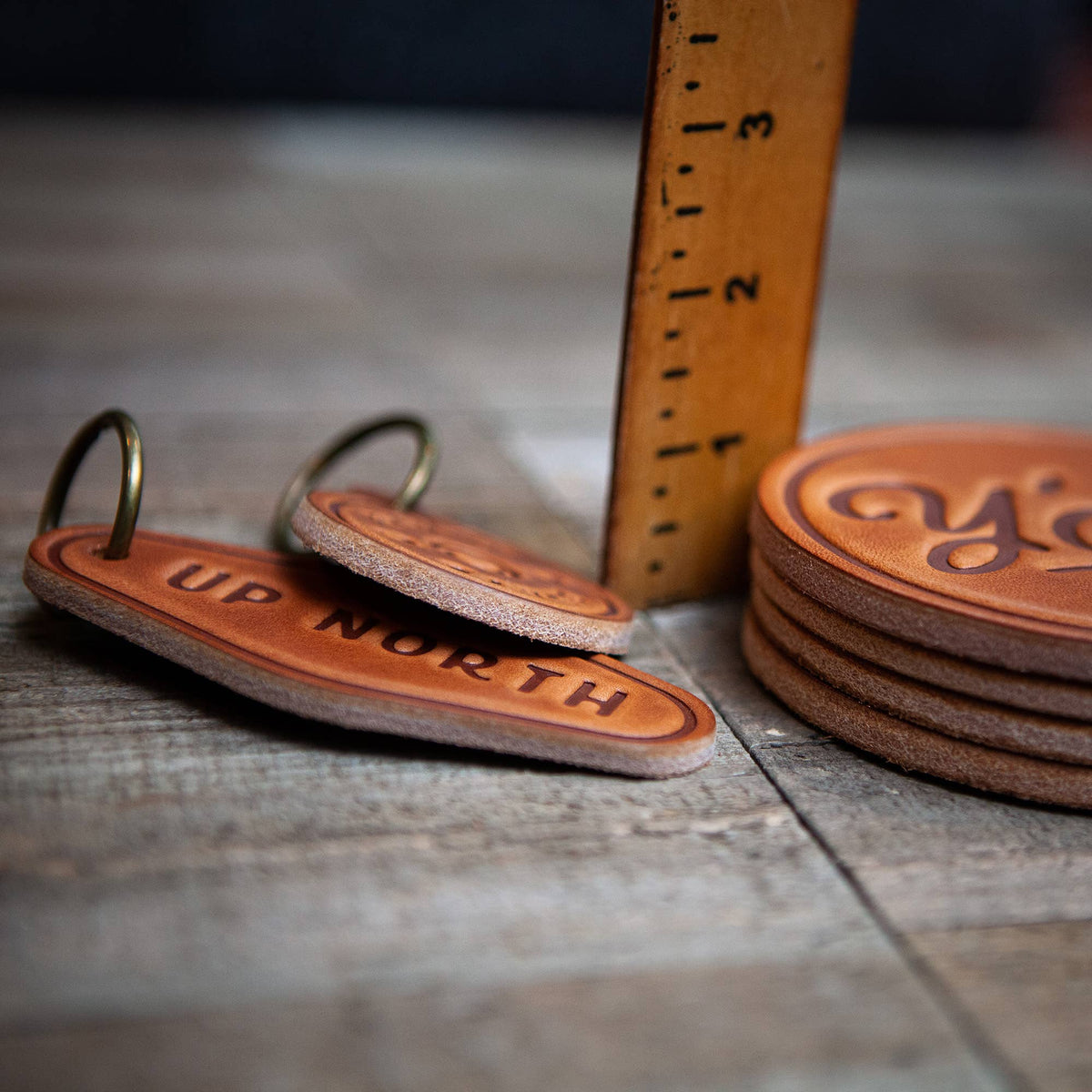You’ll Shoot Your Eye Out Leather Christmas Ornament