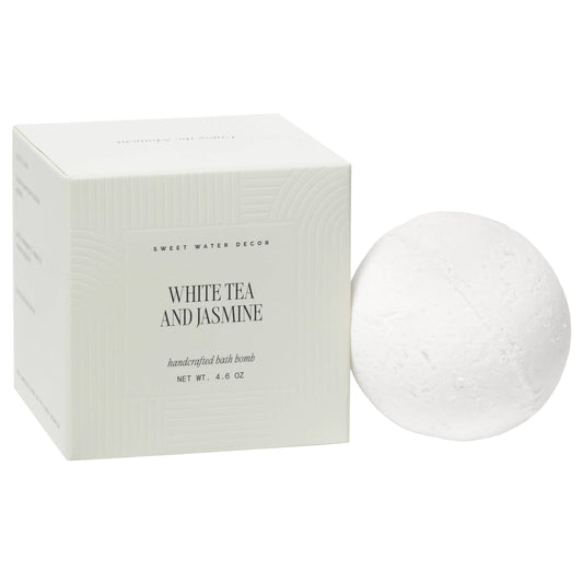 White Tea + Jasmine 4.6 oz Bath Bomb
