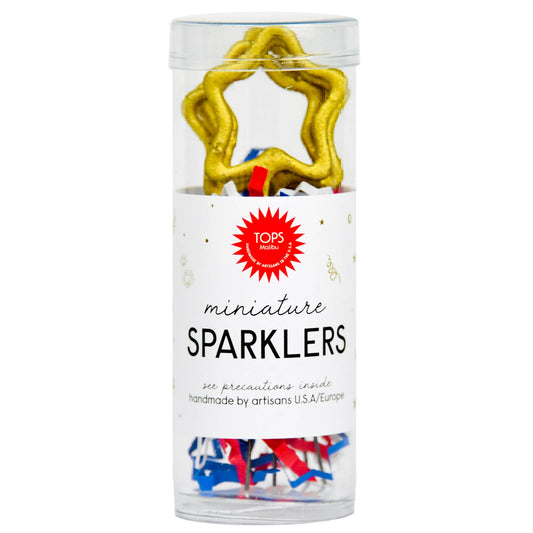 Mini 4" Gold Star Sparkler Wands | Tube of 4