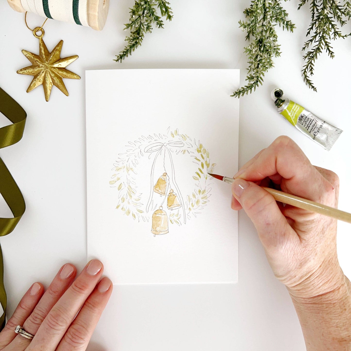 Paint-Your-Own Christmas Card Set