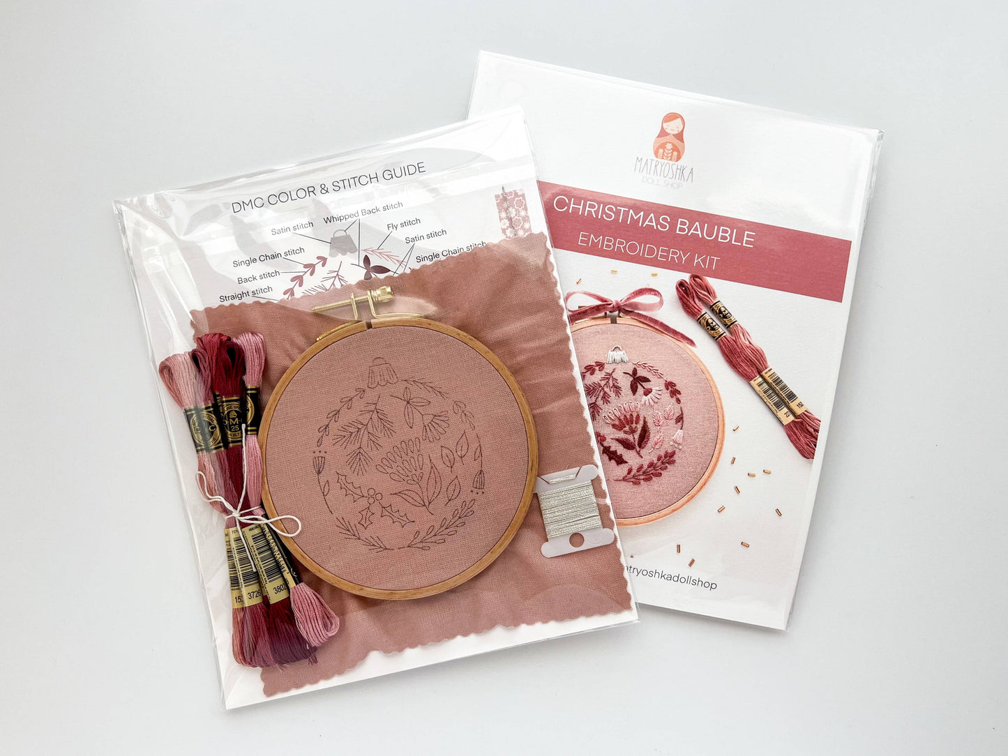 Embroidery Kit | Christmas Bauble Tree Ornament