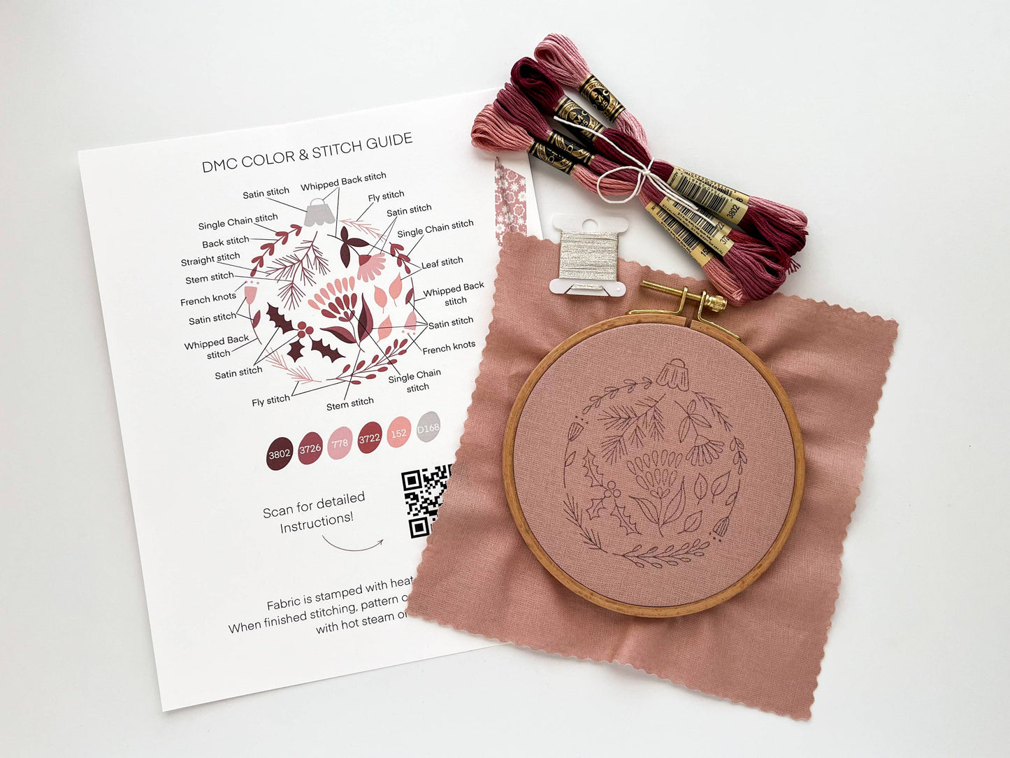 Embroidery Kit | Christmas Bauble Tree Ornament