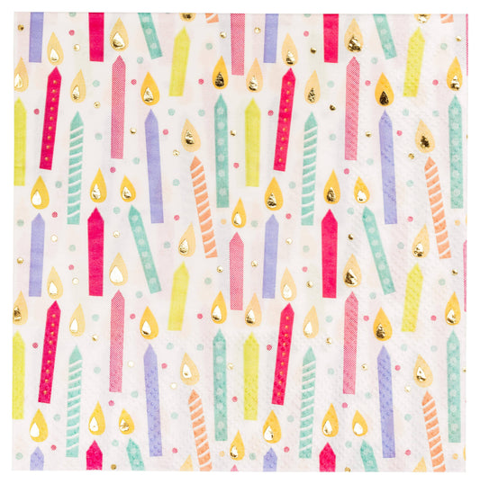 Cocktail Napkins | Birthday Candles