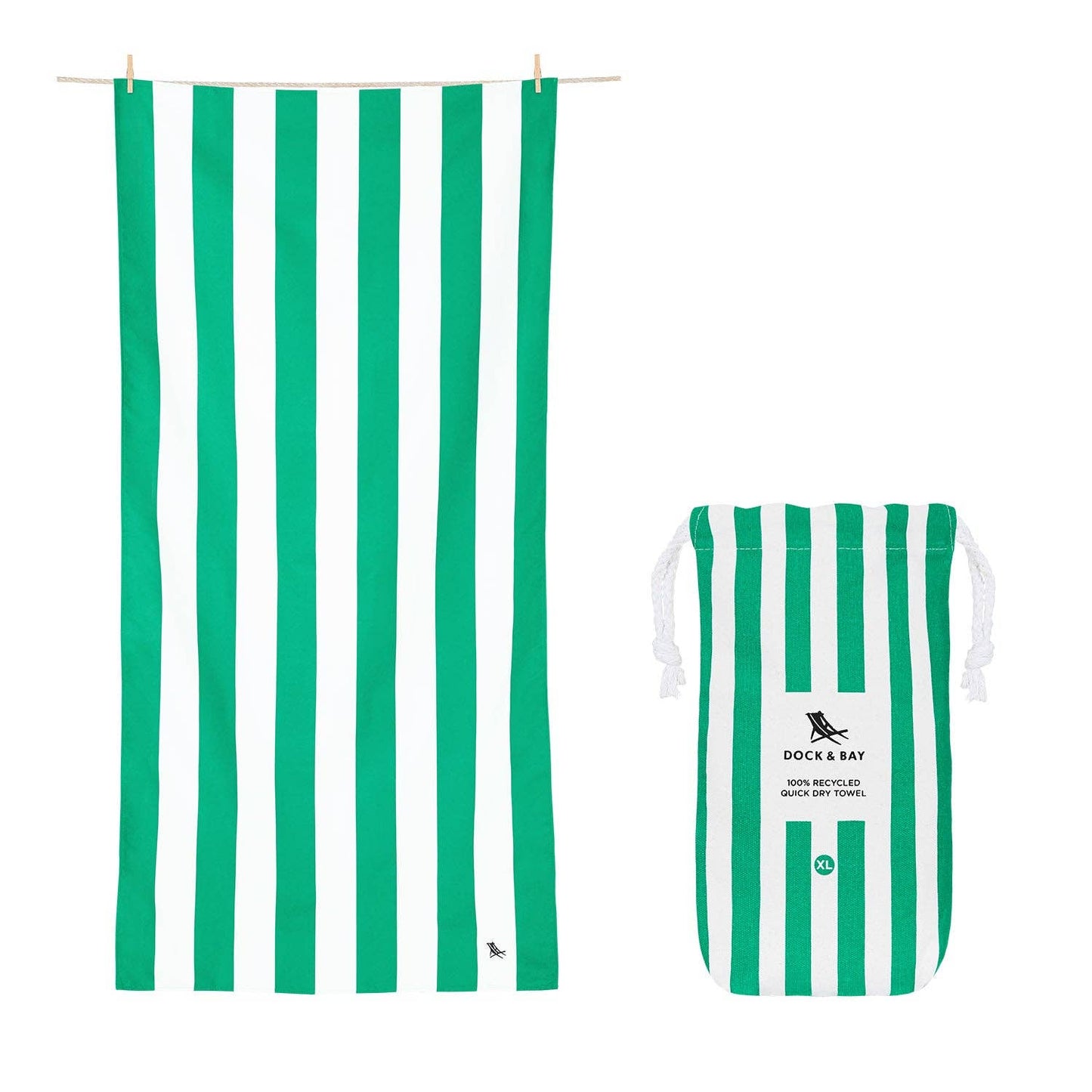 Dock & Bay Quick Dry Towels | Cabana | Cancun Green