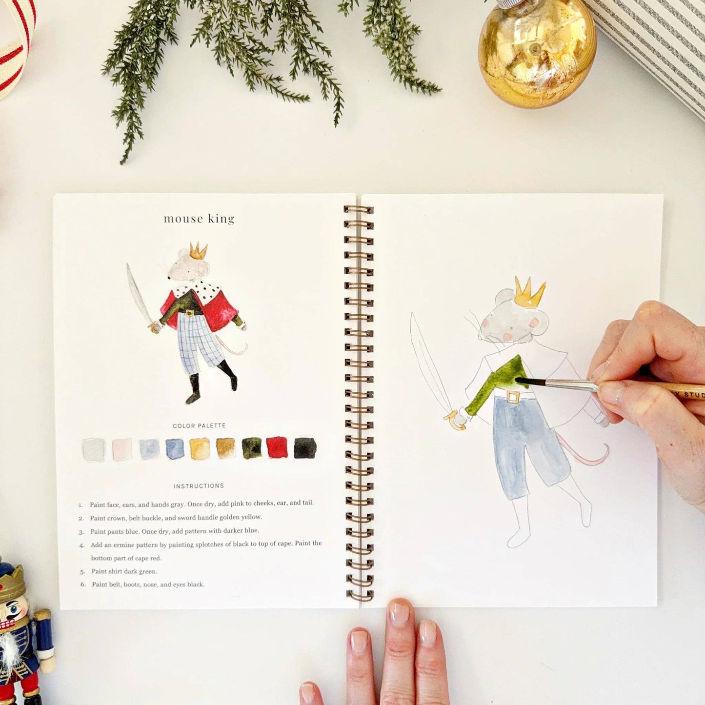 Paint-Your-Own Nutcracker Watercolor Book