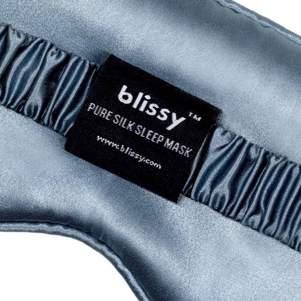 Blissy Silk Sleep Mask | Ash Blue
