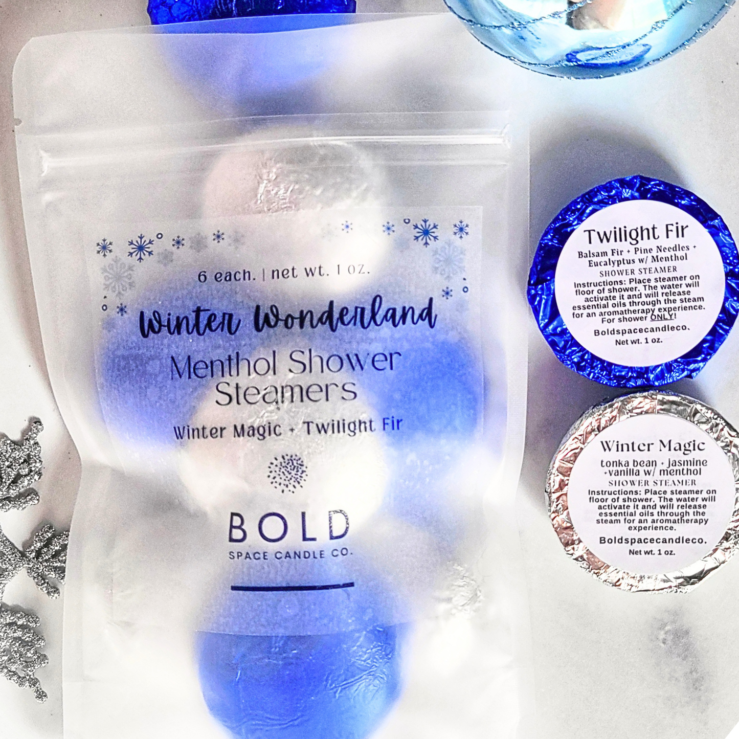 Winter Wonderland Menthol Shower Steamers