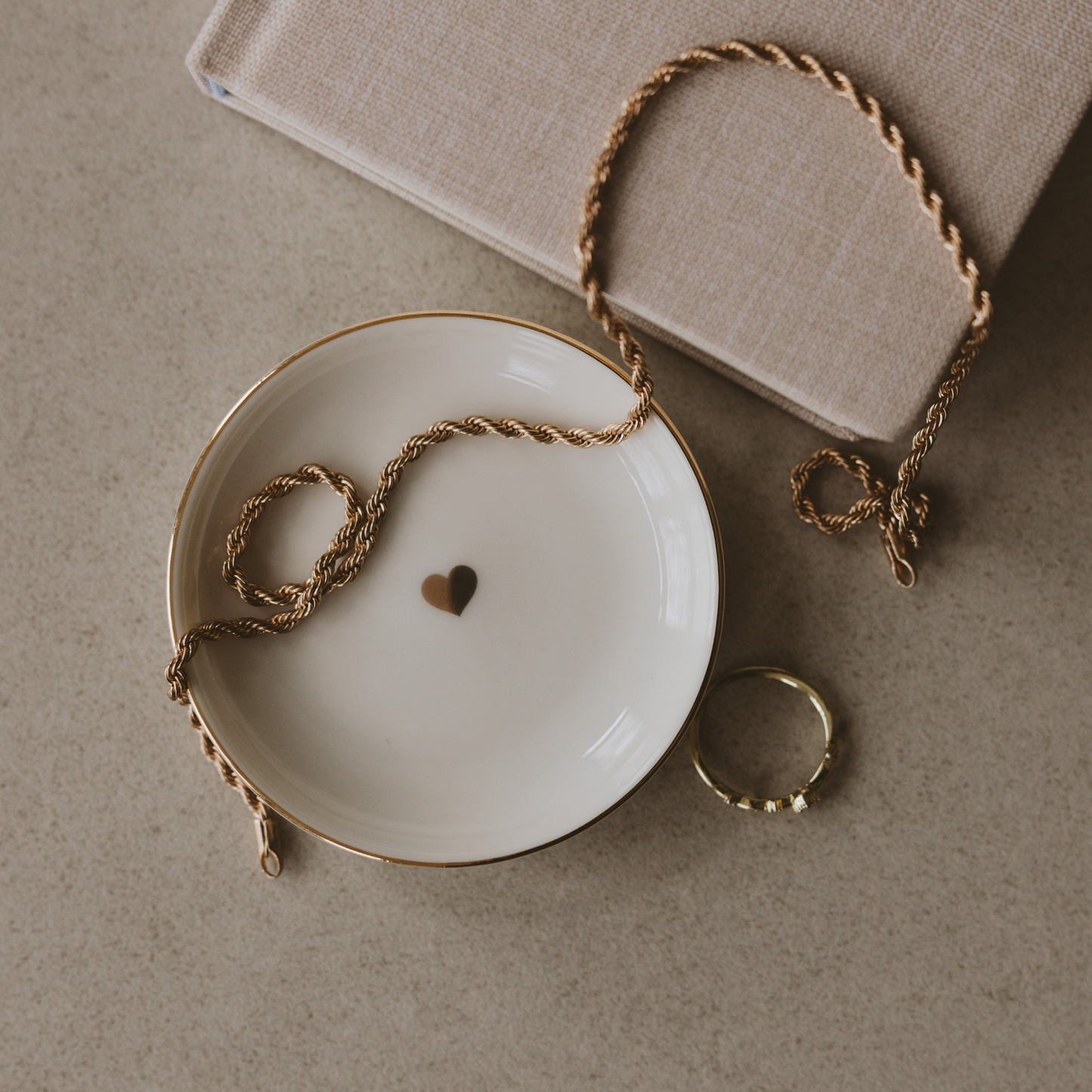 Sweet Water Decor | Gold Heart Jewelry Dish