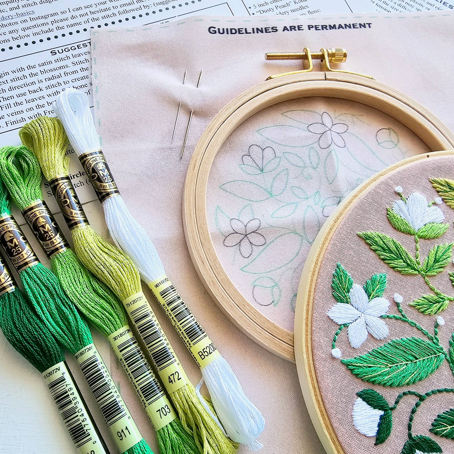 Beginner Embroidery Kit | Blissful Blooms