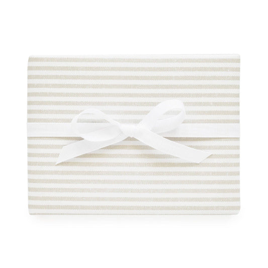 Gift Wrap Single Sheets, Grey Ticking Stripe