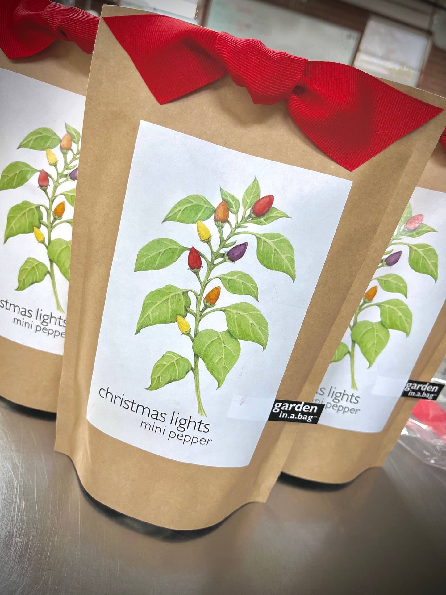 Garden in a Bag | Christmas Lights Peppers