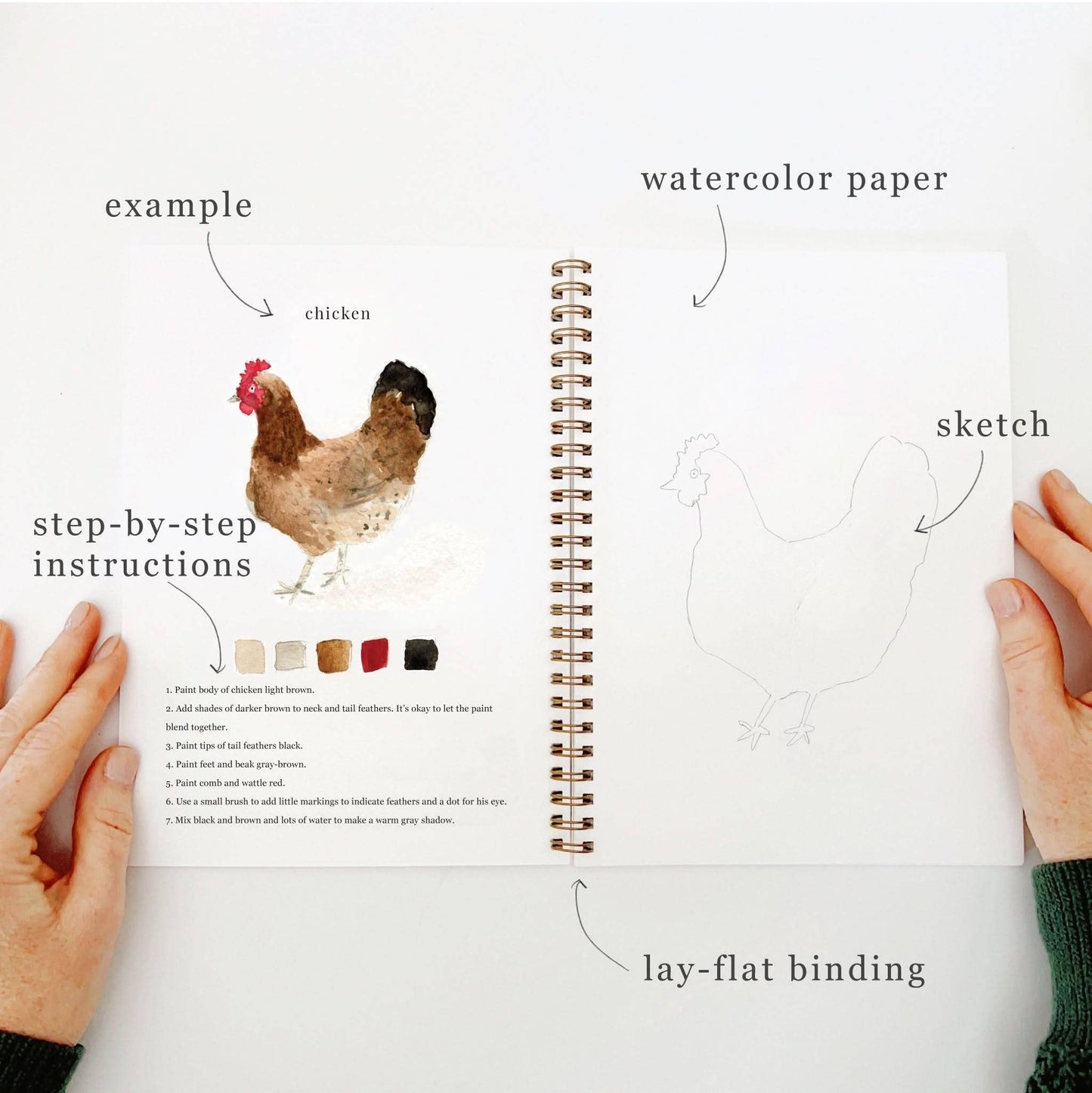 Paint-Your-Own Animal Watercolor Book