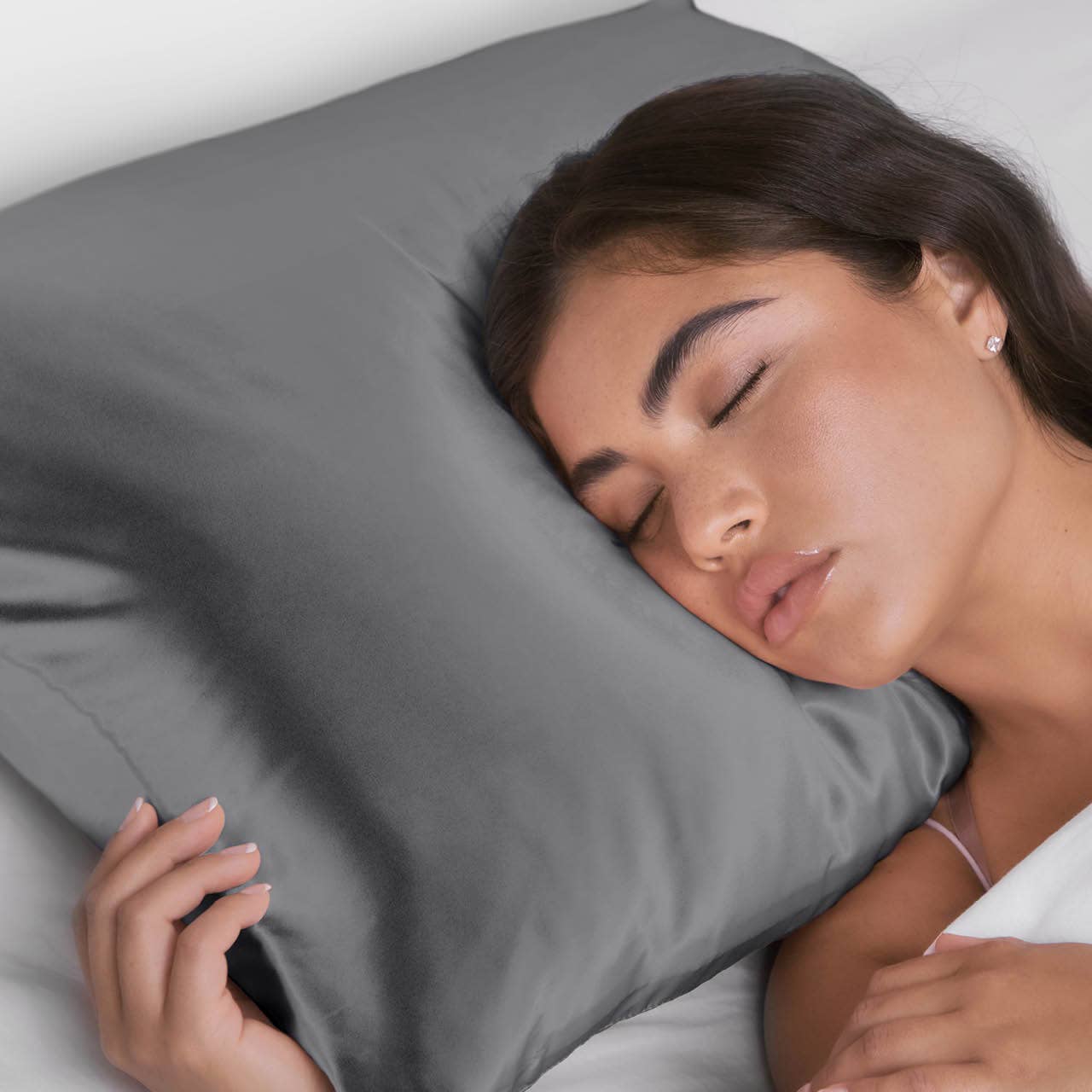 Satin Pillowcase Standard | Charcoal