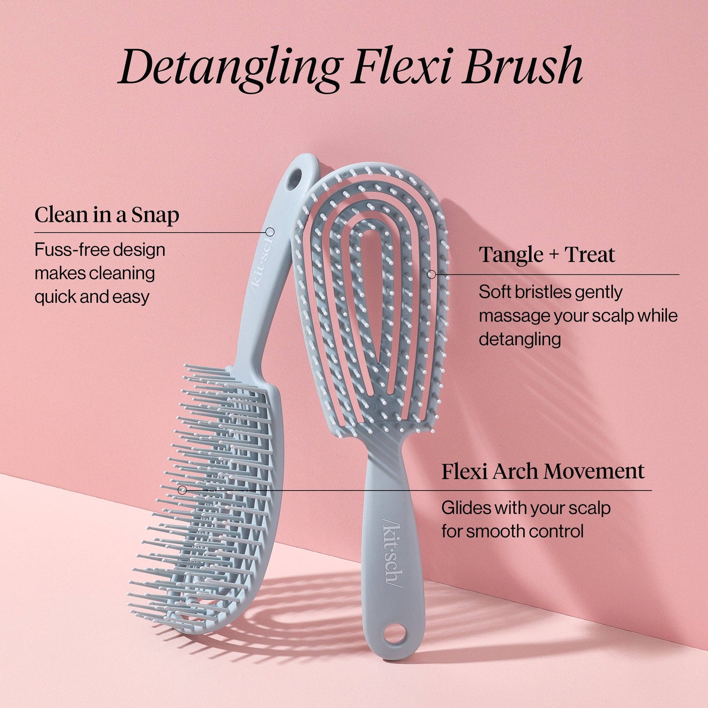 Detangling Flexi Brush | Haze Blue