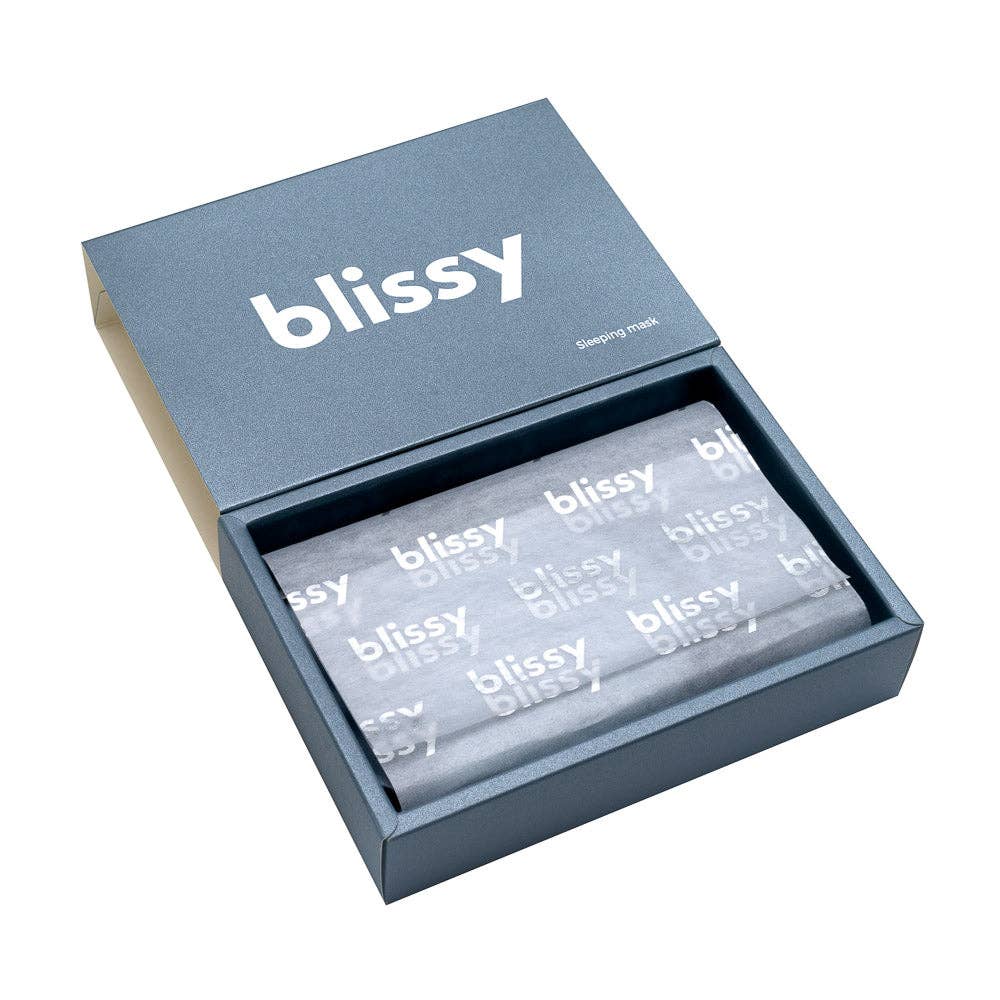 Blissy Silk Sleep Mask | Ash Blue