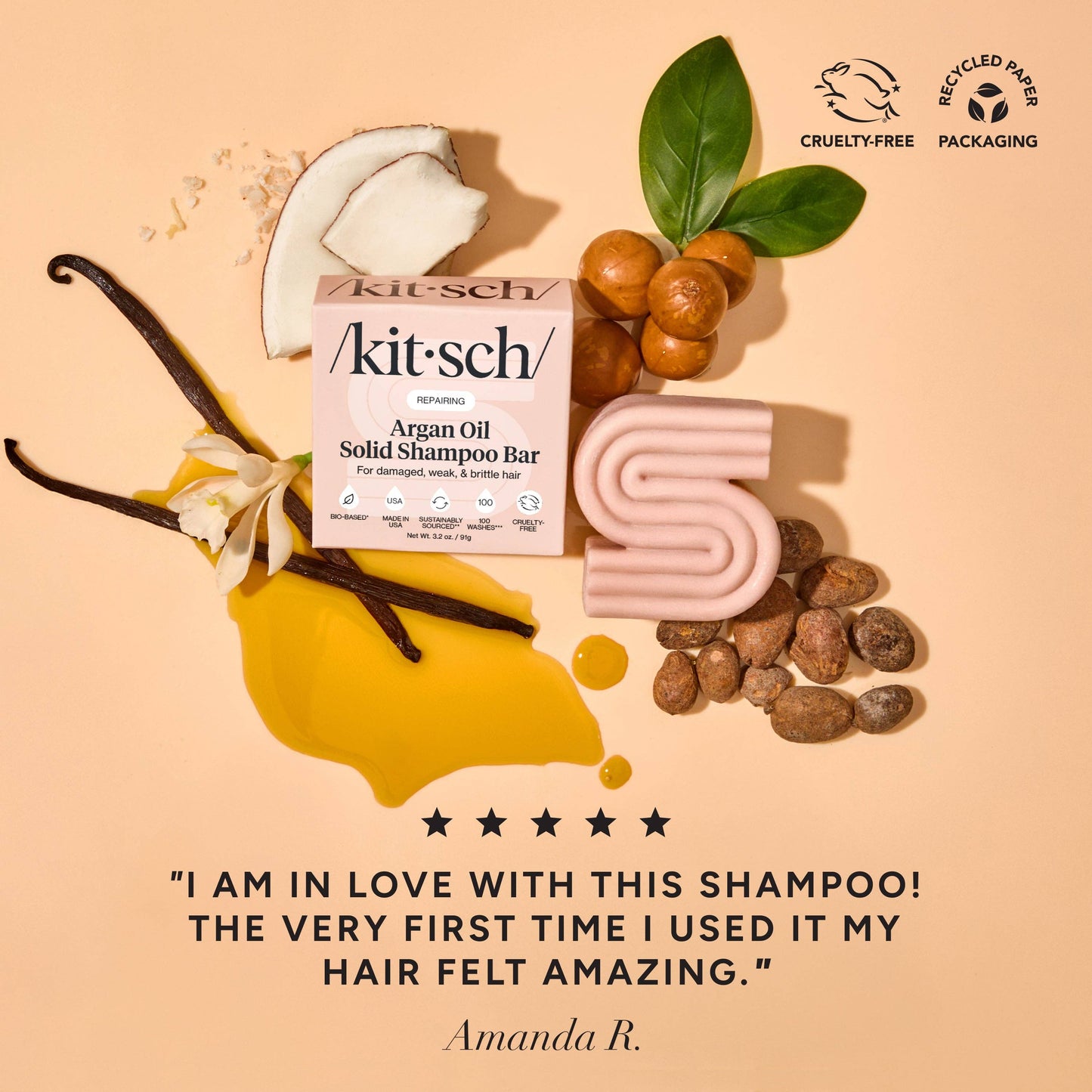 Repairing Argan Oil Shampoo + Conditioner Bar Combo