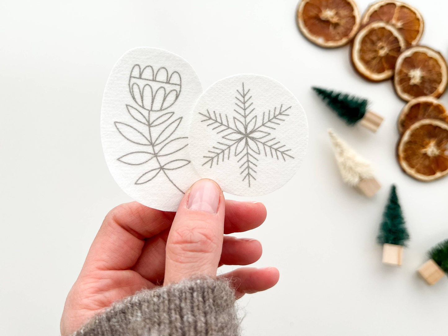 Christmas Stick & Stitch Embroidery Designs – Peel, Stick, Stitch & Wash Away