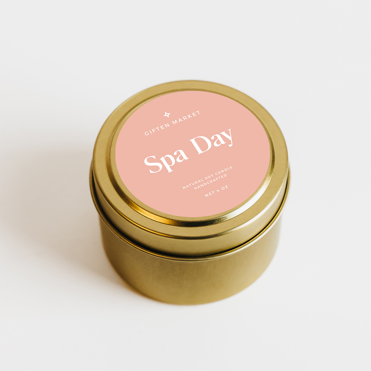 Spa Day Soy Candle | 4oz Gold Travel Tin