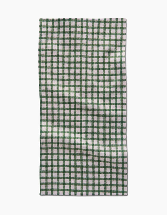 Fireside Plaid Green Bar Towel