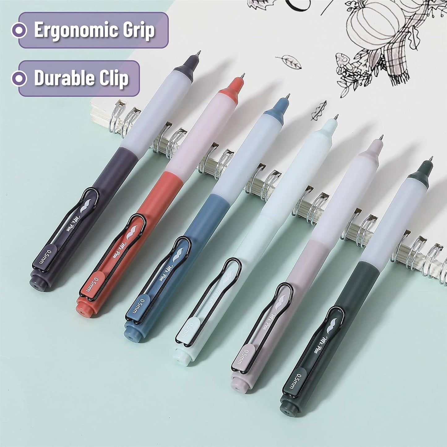 Mr Pen | Retractable Gel Pens | 12 Pack