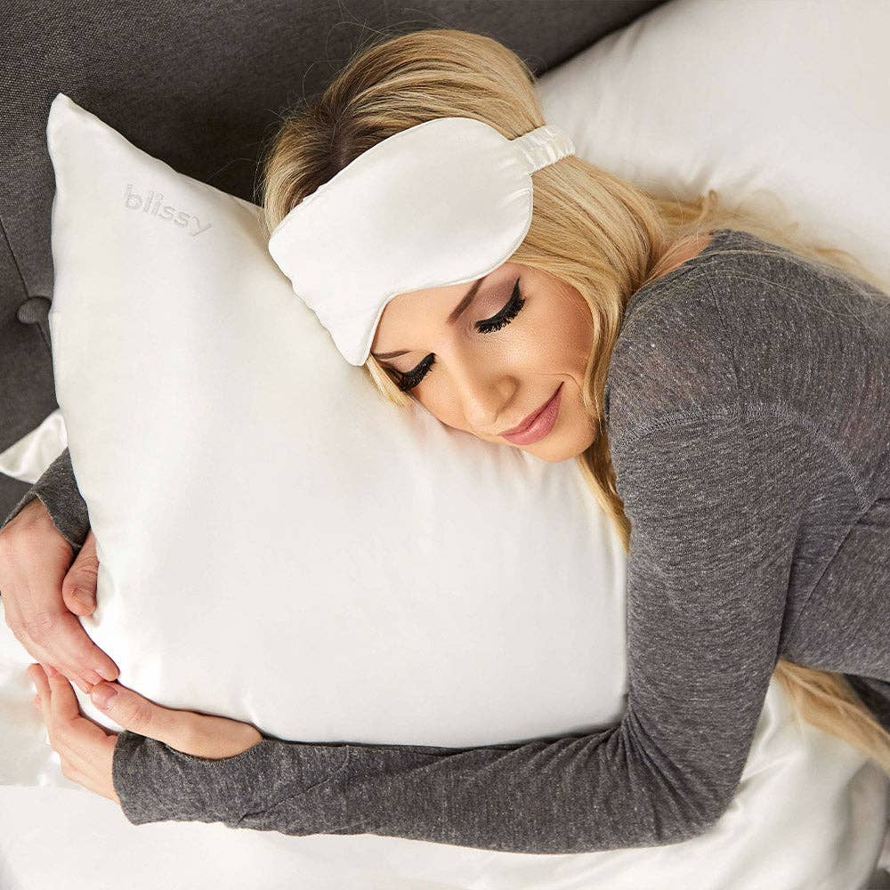 Blissy Silk Sleep Mask | White