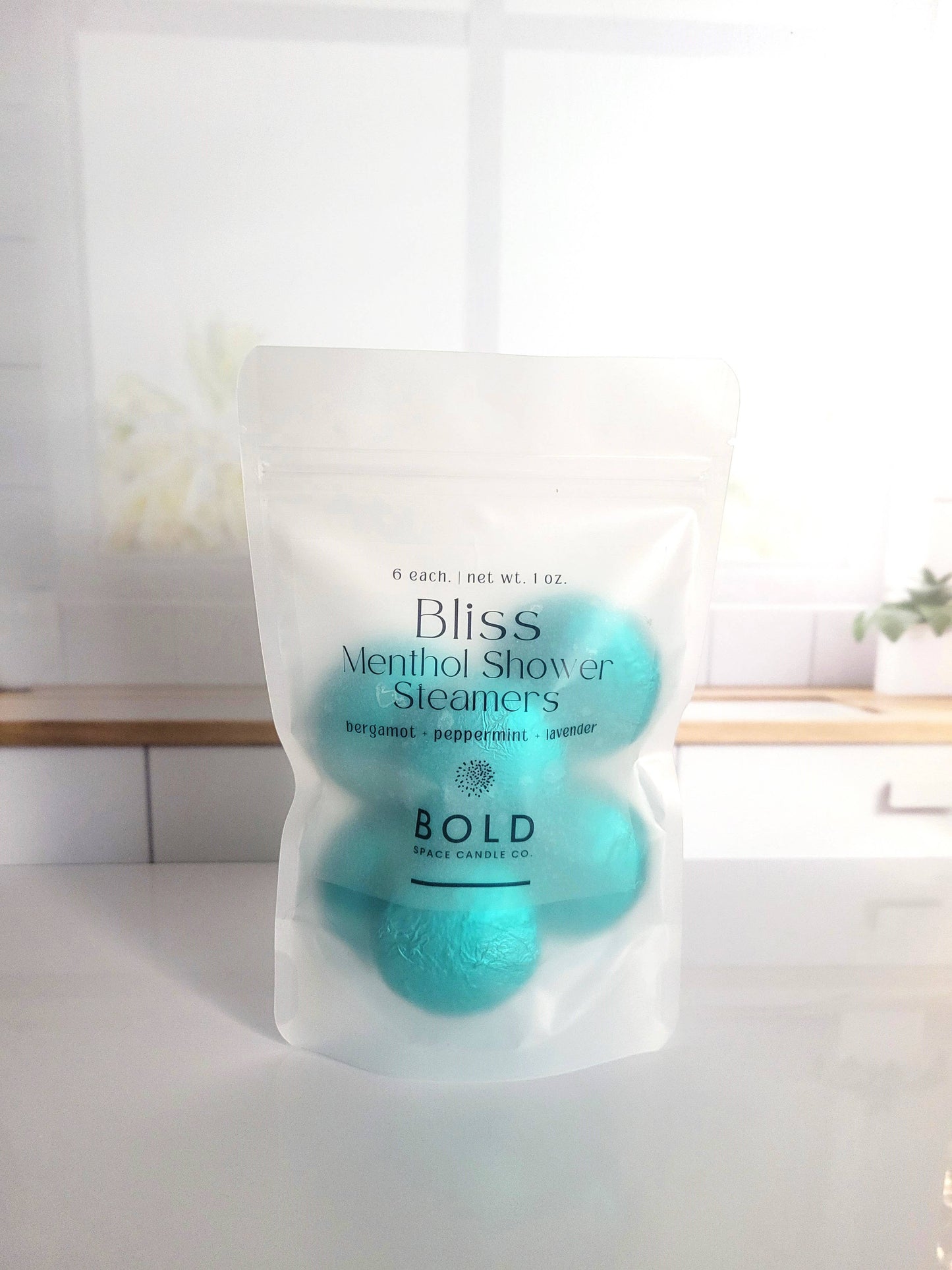 Bliss Shower Steamers |  Bergamot + Peppermint + Lavender | 6 pack