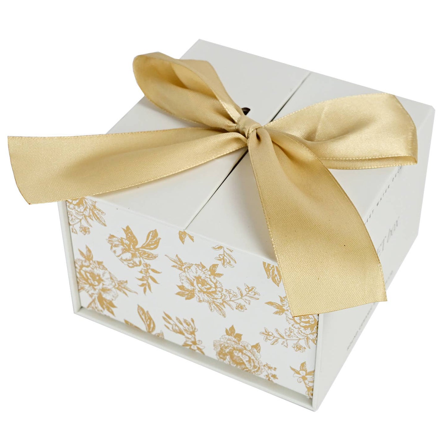 Gold Delft Trinket Dish with Lid