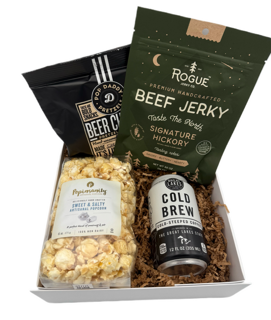 🍻 Oh Hey, Snack Attack – Guys’ Gift Box
