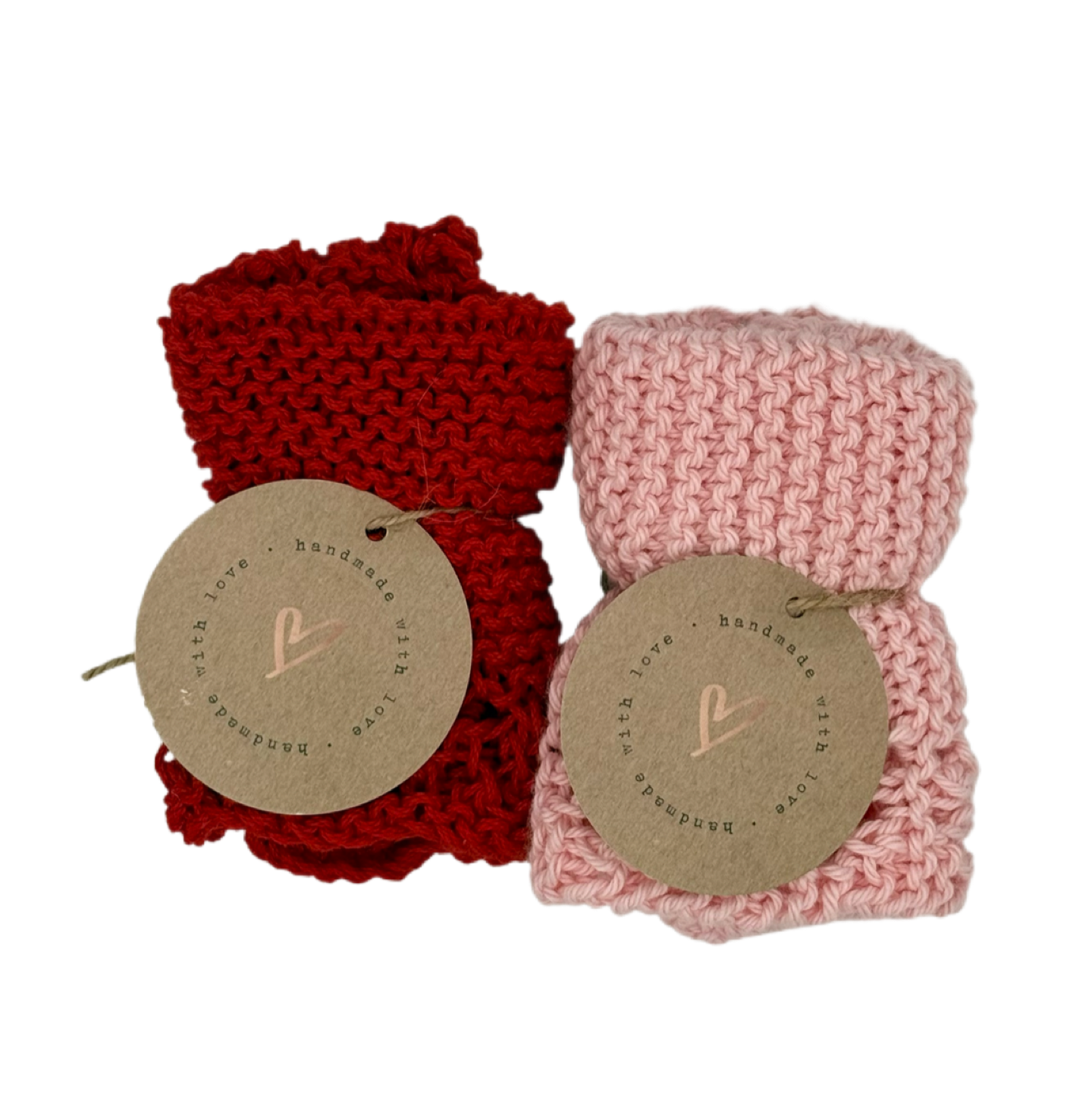 Cotton Dishcloth | Washcloth | Handmade + Knitted + Reusable