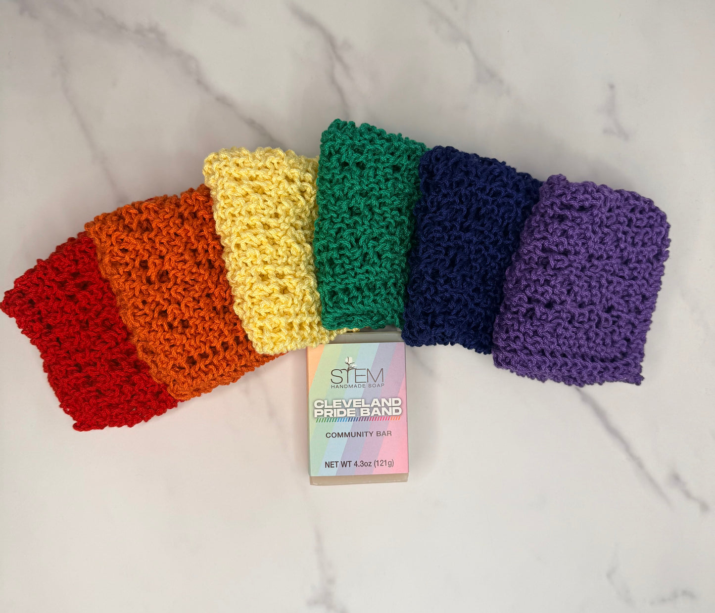 Rainbow Handmade Cloth + Soap Gift Set