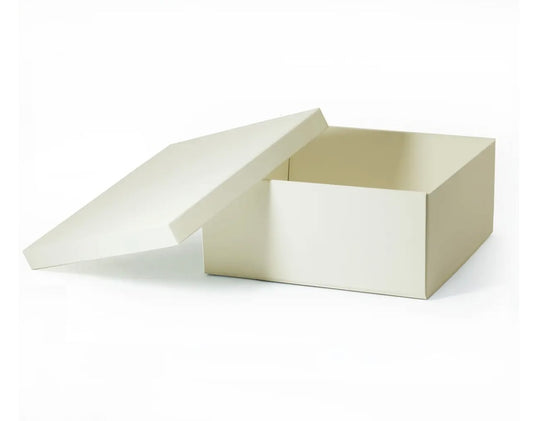 Gift Box | C5 Square Ivory Lid Off