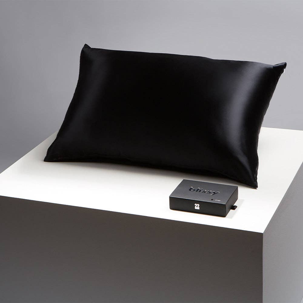 Blissy Silk Pillowcase | Black | Standard