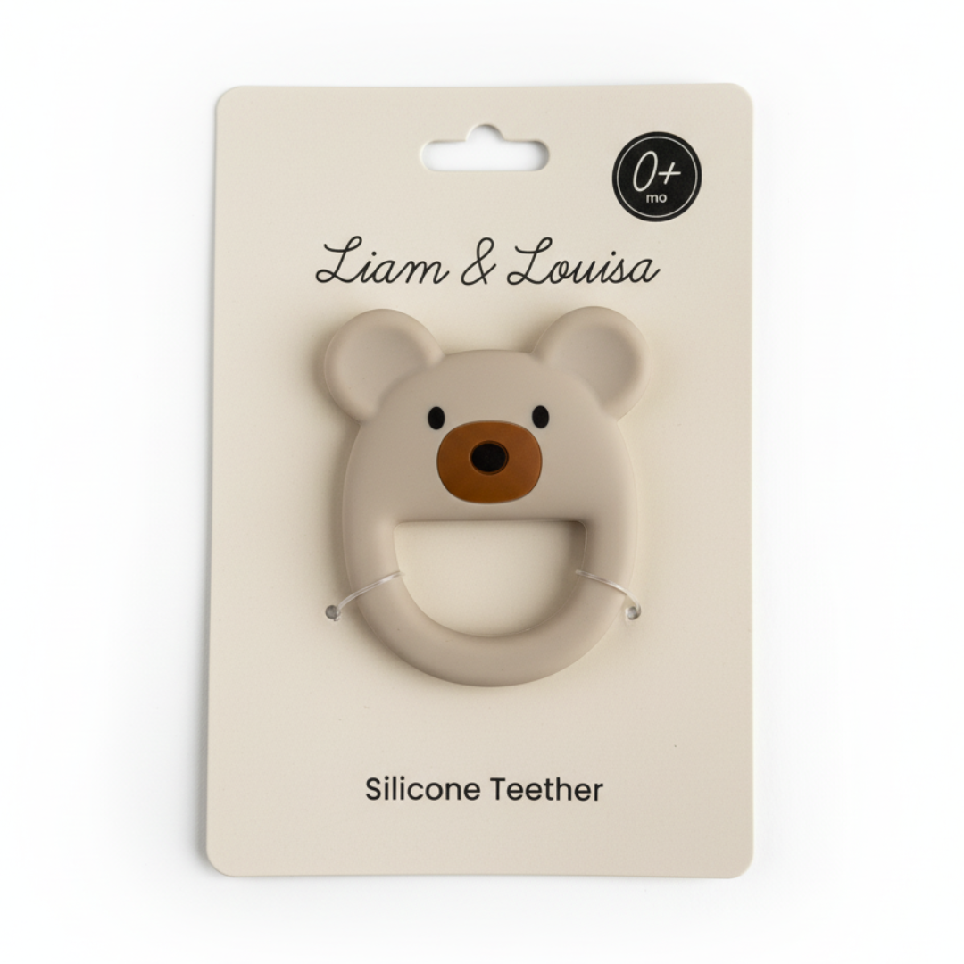 Baby Teether | Beige Bear
