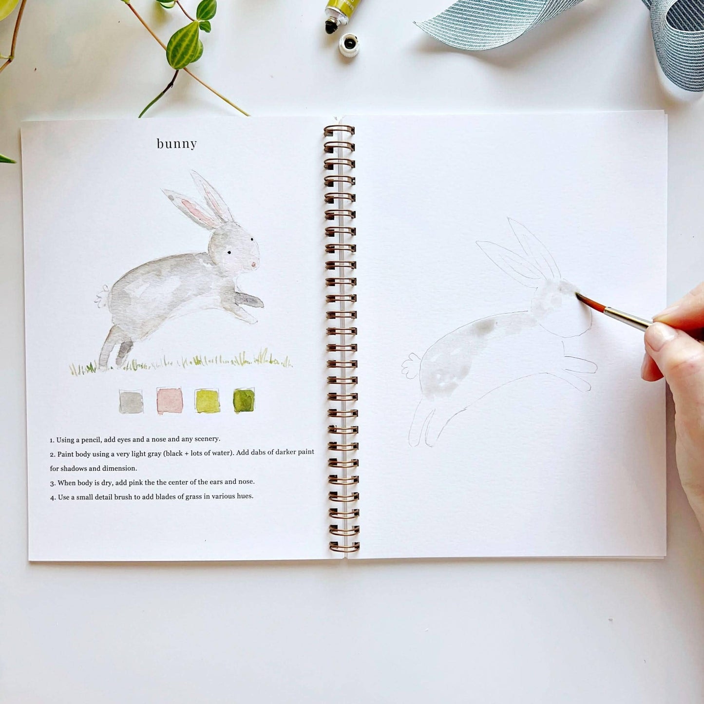 Paint-Your-Own Animal Watercolor Book