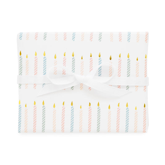Gift Wrap Single Sheets, Birthday Candle