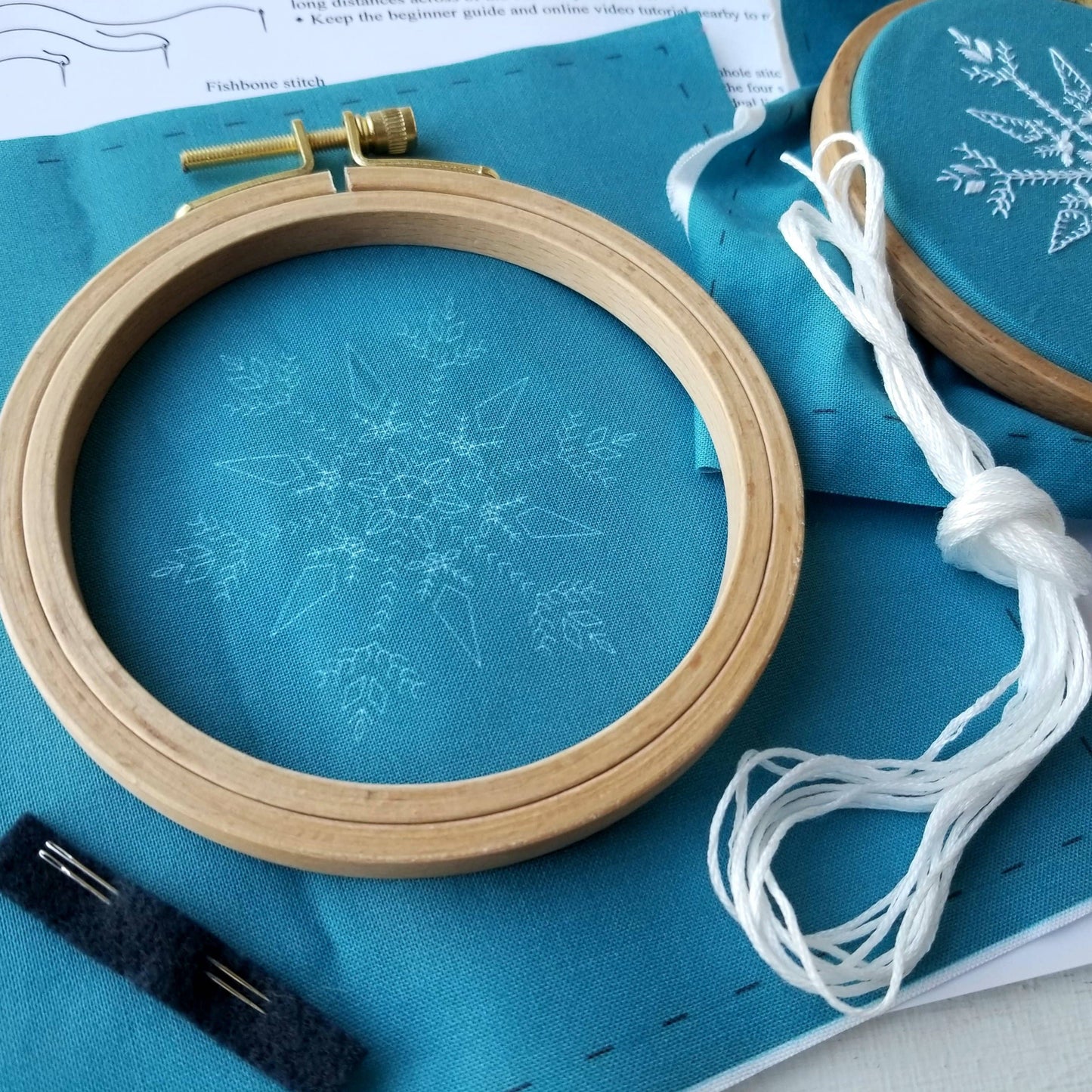 Embroidery Kit | Mini Snowflake Handmade Ornament Kit