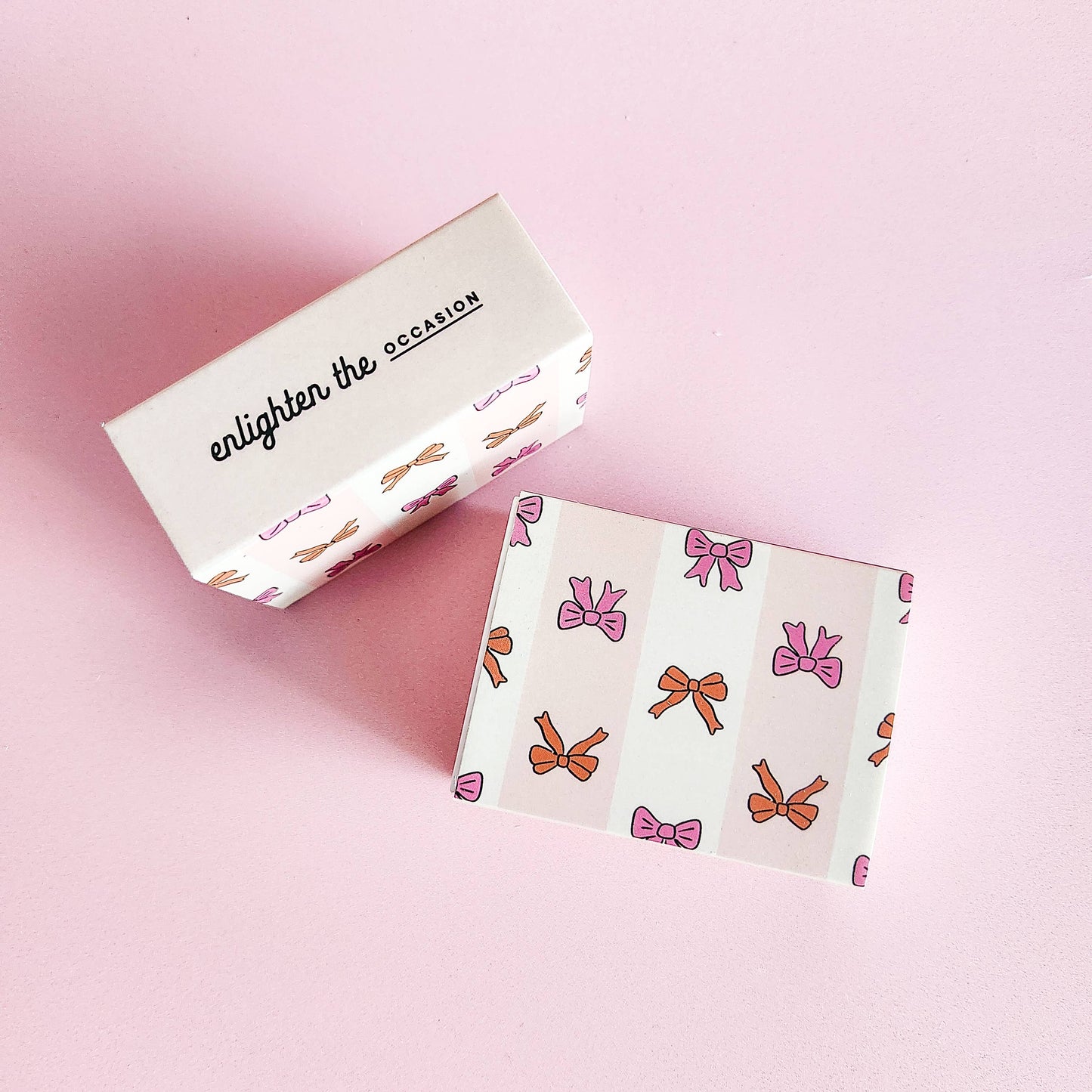 Sweet Bows Matchbox + Colorful Matchsticks
