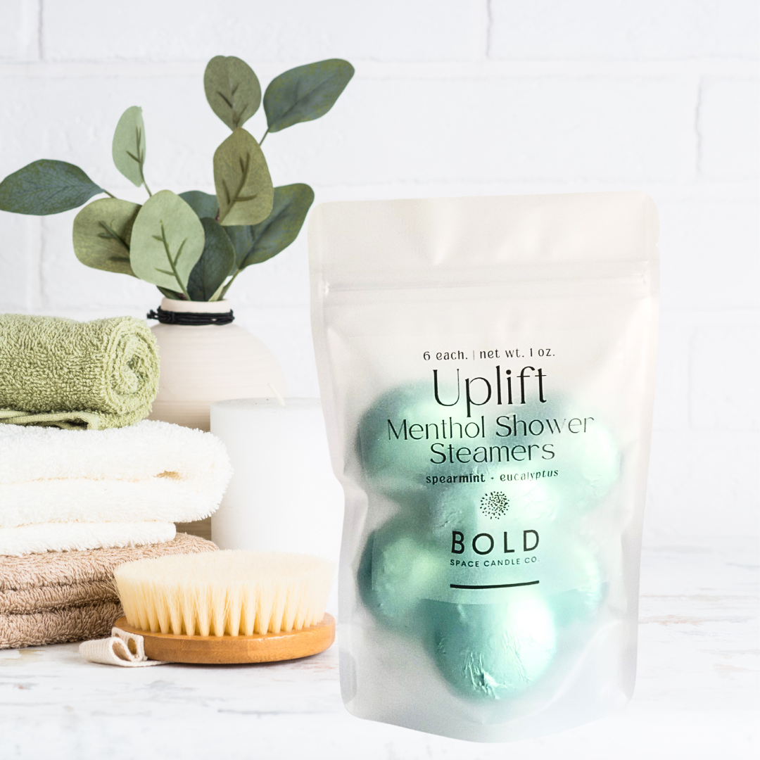 Uplift Shower Steamers | Eucalyptus + Spearmint Menthol | 6 pack