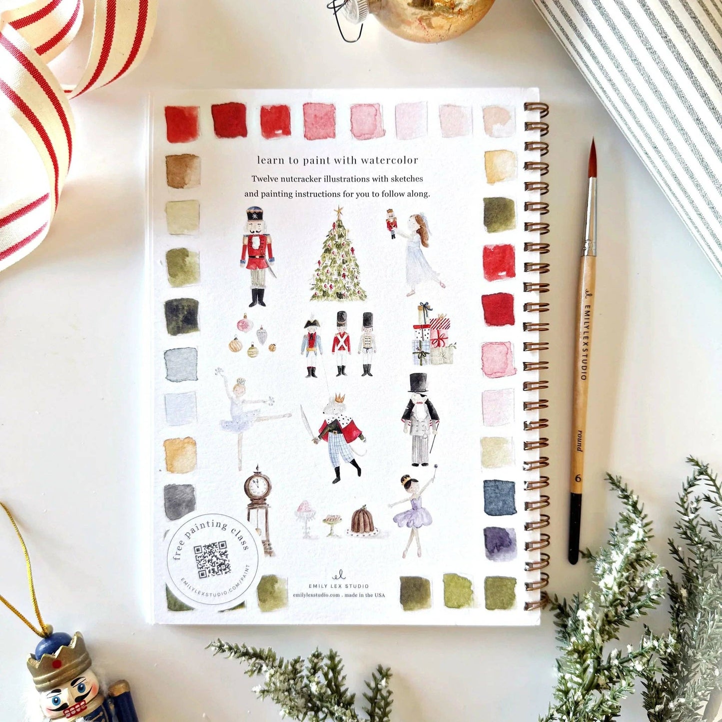 Paint-Your-Own Nutcracker Watercolor Book