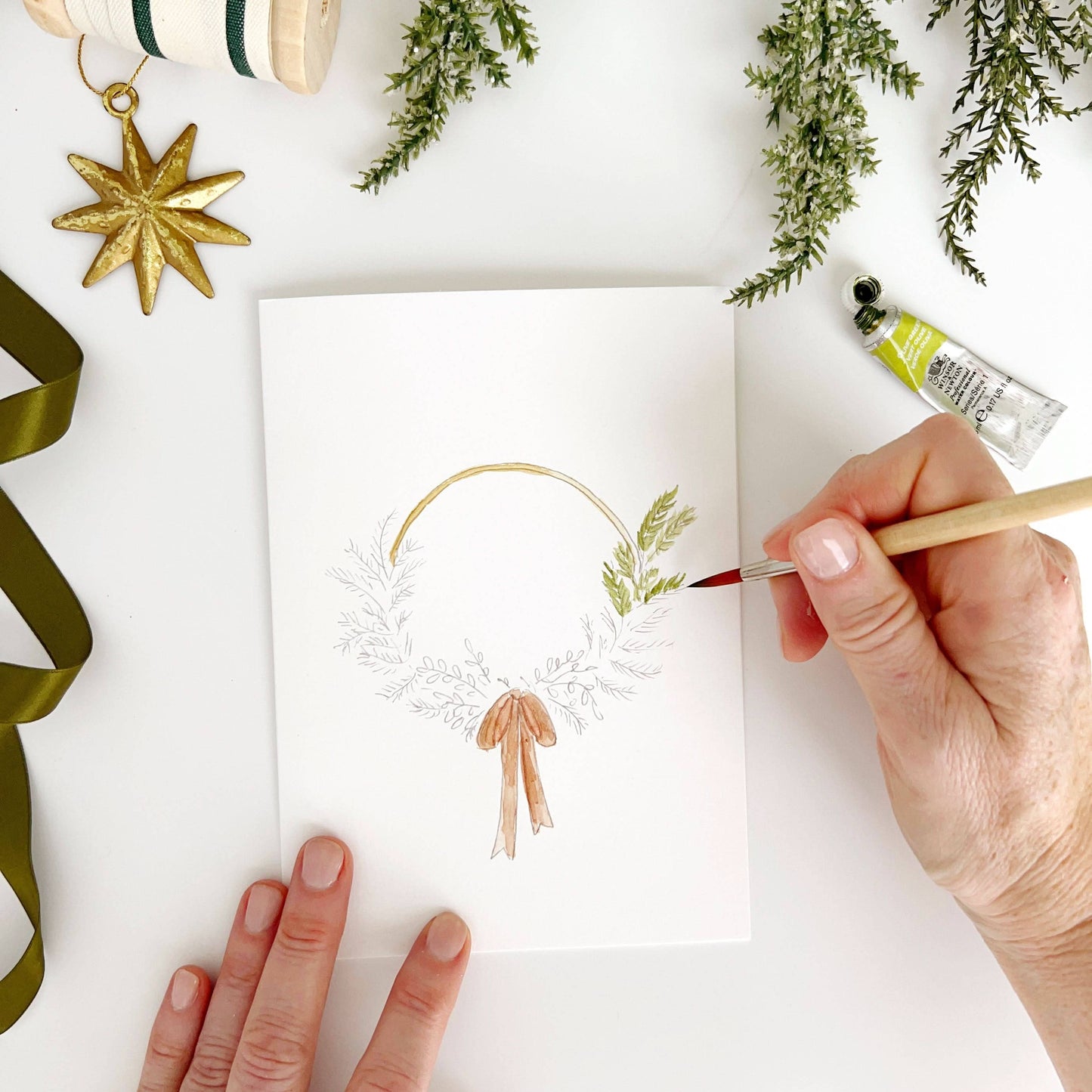 Paint-Your-Own Christmas Card Set